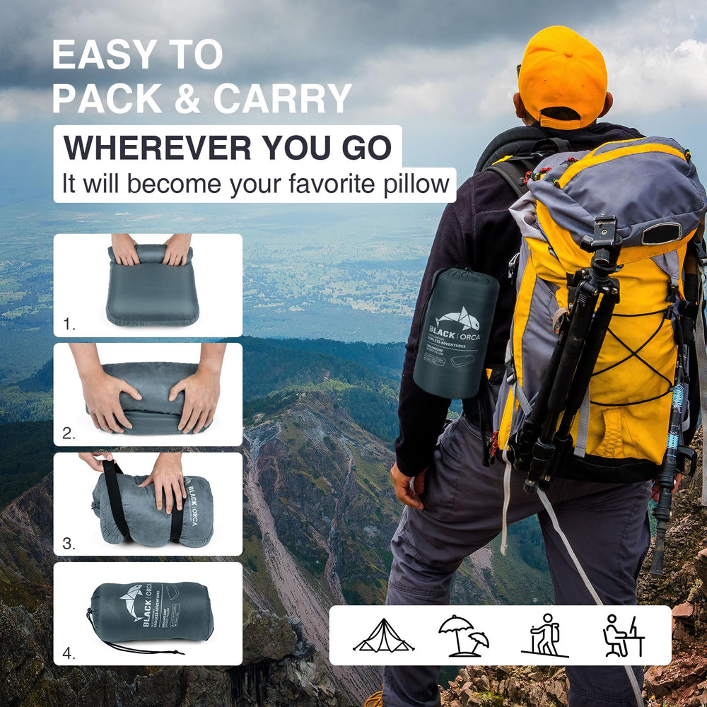 Compact carry bag shown for easy transport on trips
