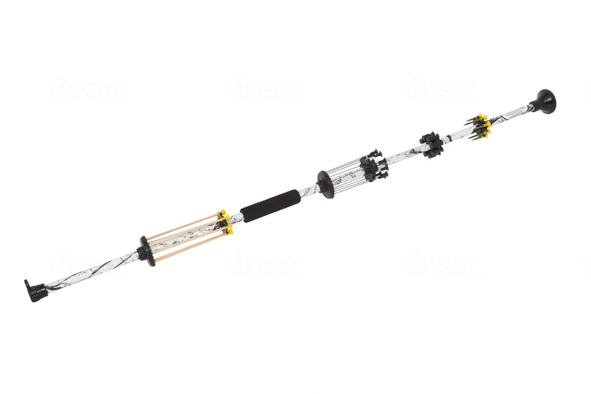 Black Rhino Blowguns 36-inch white camouflage for long-range practice
