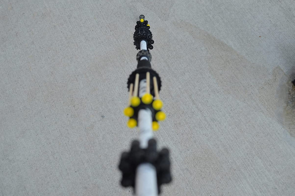 Black Rhino Blowguns white camo finish blends with outdoor environments