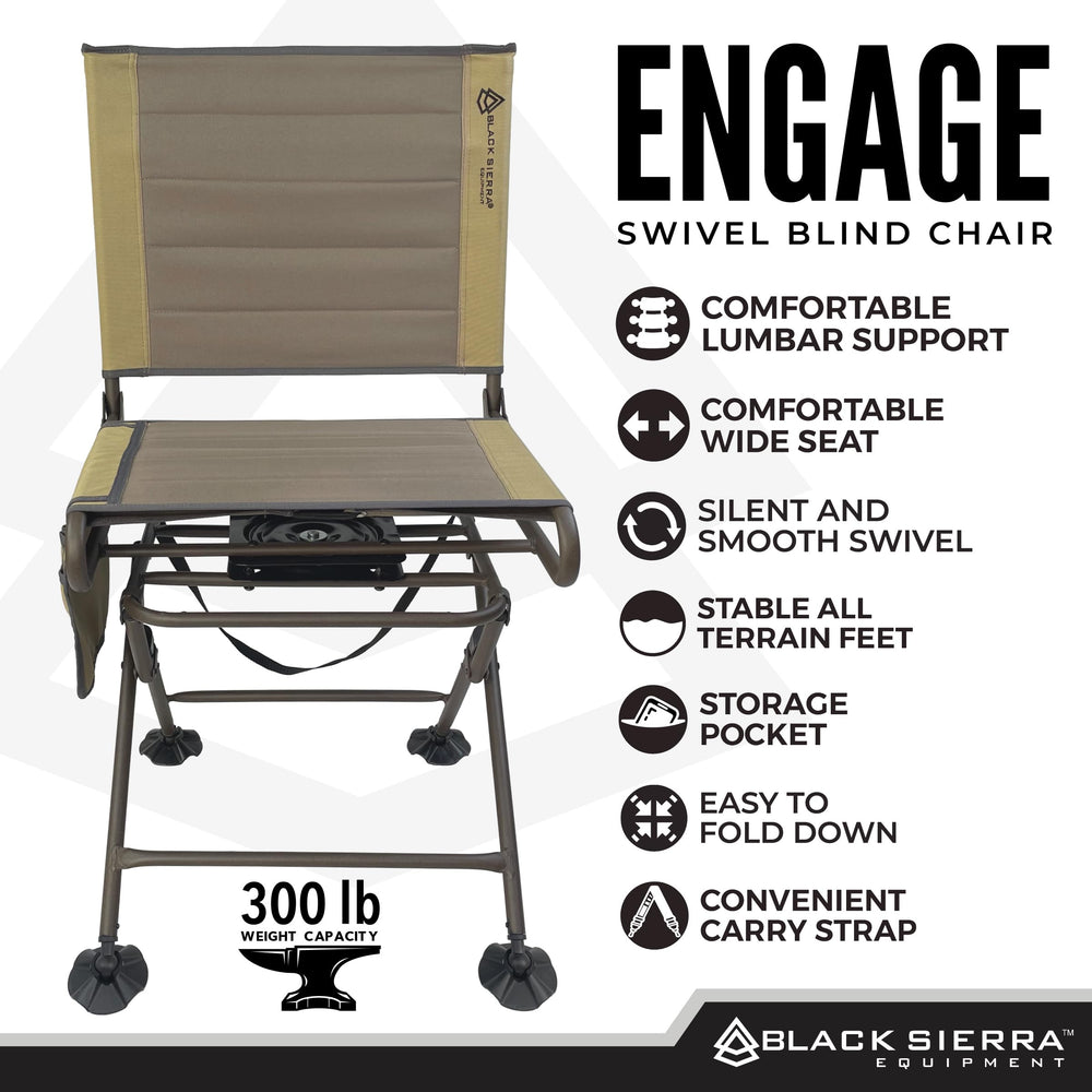 Black Sierra all-terrain duck feet stabilize on uneven ground during hunts.