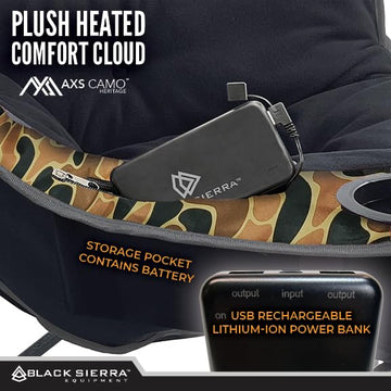 Black Sierra carry bag included for transport and storage