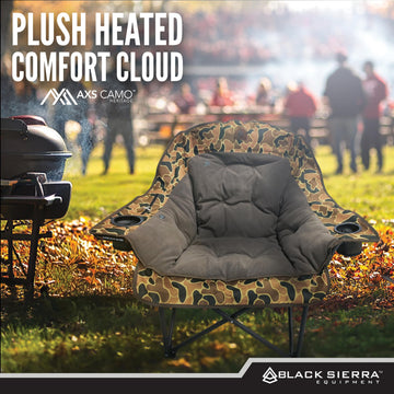 Black Sierra Chair dimensions show roomy outdoor seating footprint