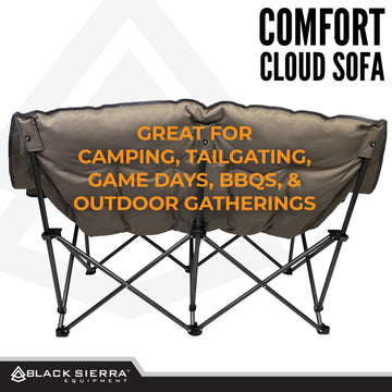 Black Sierra Equipment oversized design accommodates two with ample space