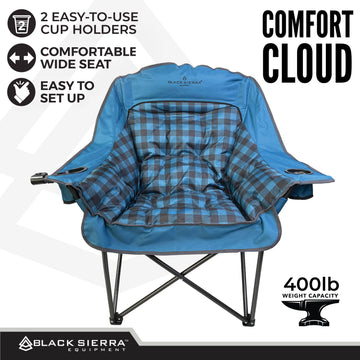 Black Sierra Equipment dual-cup holders detail enables secure drinks during games or tailgating.