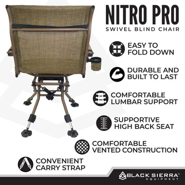 Black Sierra Heavy Duty Swivel Chair heavy-duty-steel-frame supports 300 lbs