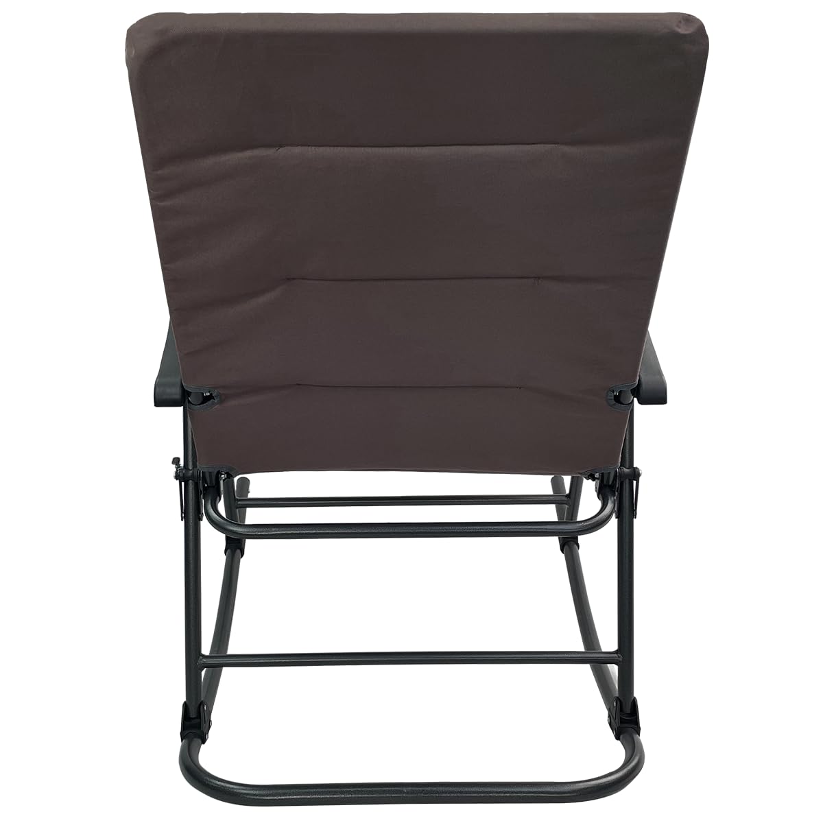 Black Sierra High Back Rocking Chair frame closeup highlighting durability