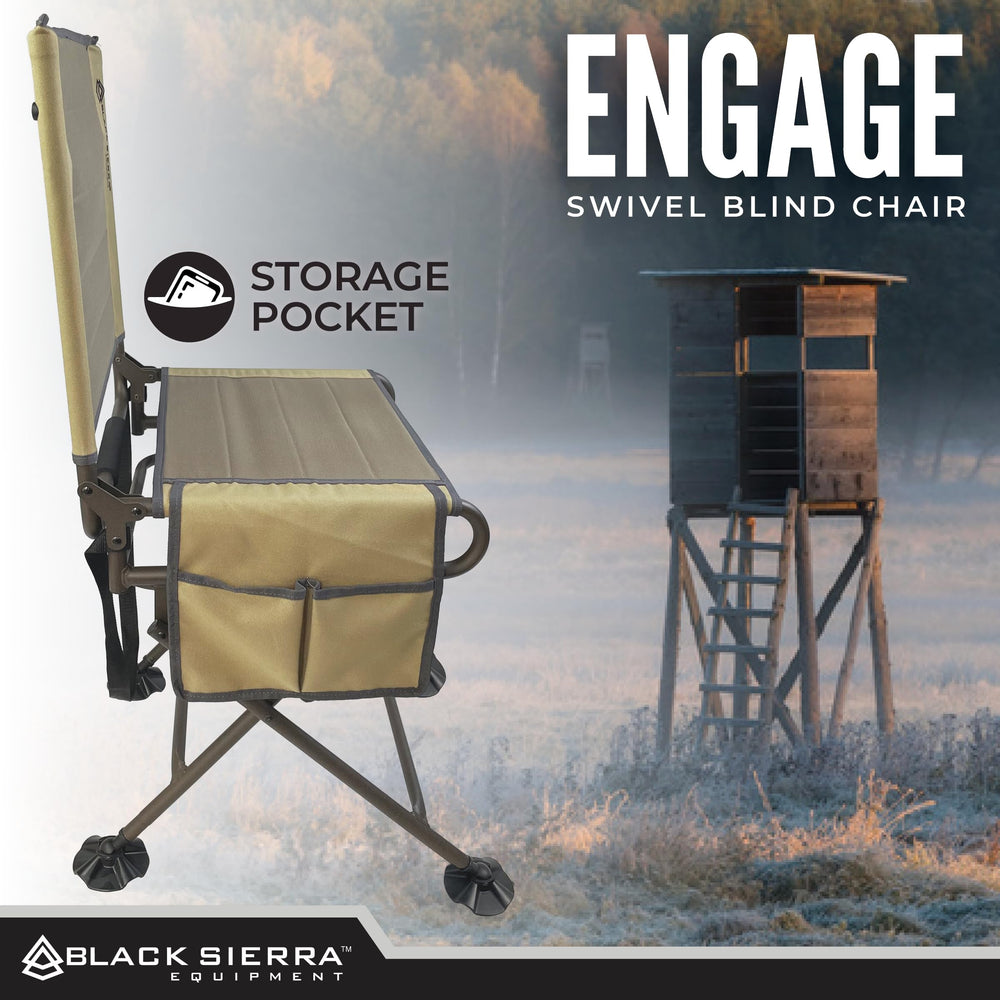 Black Sierra chair dimensions illustrate comfortable 20 inch seat and compact fold for storage.