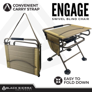 Black Sierra seat with built-in organizer pocket keeps essentials within reach.