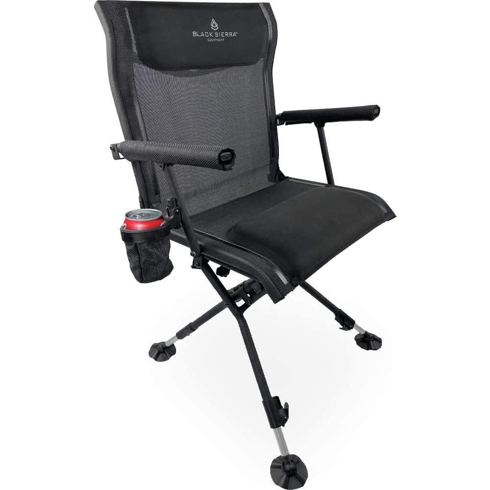 Black Sierra XL Swivel Chair with 360-degree swivel for versatile hunting setups