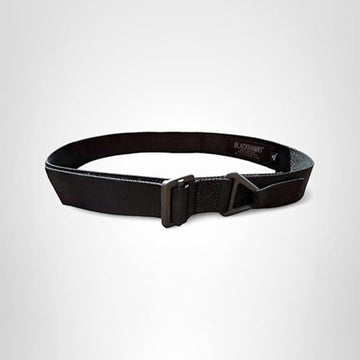 BLACKHAWK CQB/Rigger's Belt worn on gear, rugged design for versatile hunting setups.