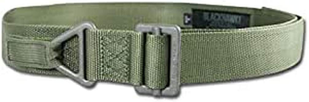 BLACKHAWK! CQB/Rigger's Belt olive drab buckle, durable for rugged deployments.