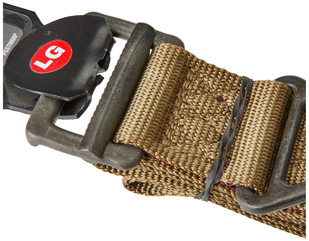 Hook-and-loop securing the running end on BLACKHAWK CQB/Rigger's Belt for tidy gear