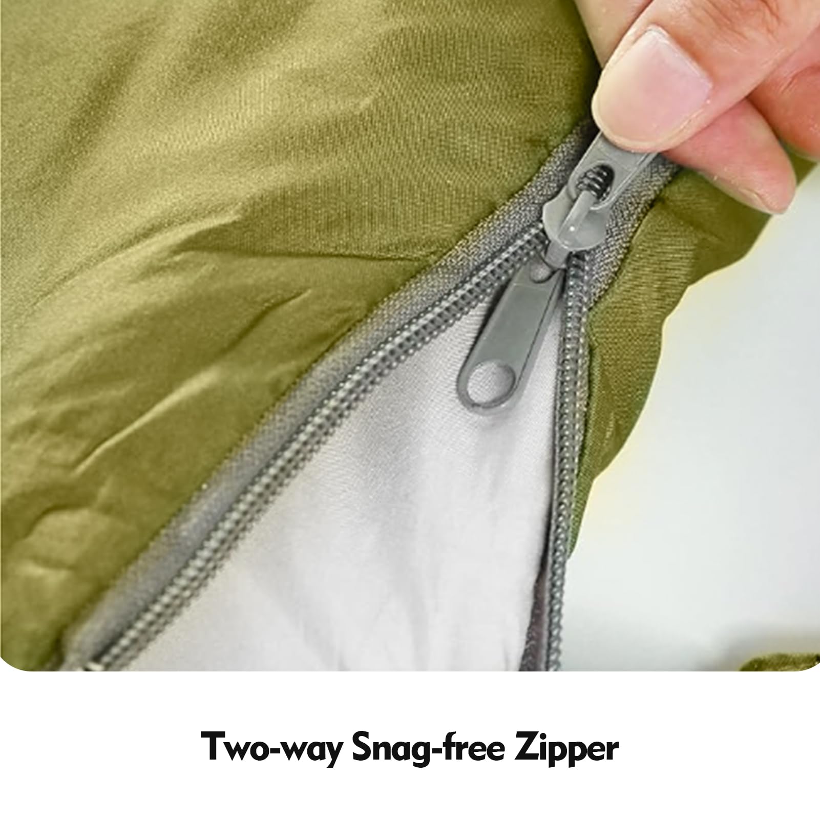 Blackpongo double sleeping bag draft tubes helping reduce heat loss