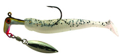 Blakemore RHSR-14-541 Swim'N Runner Spinner Bait with lifelike scales and holographic finish attracts bites.