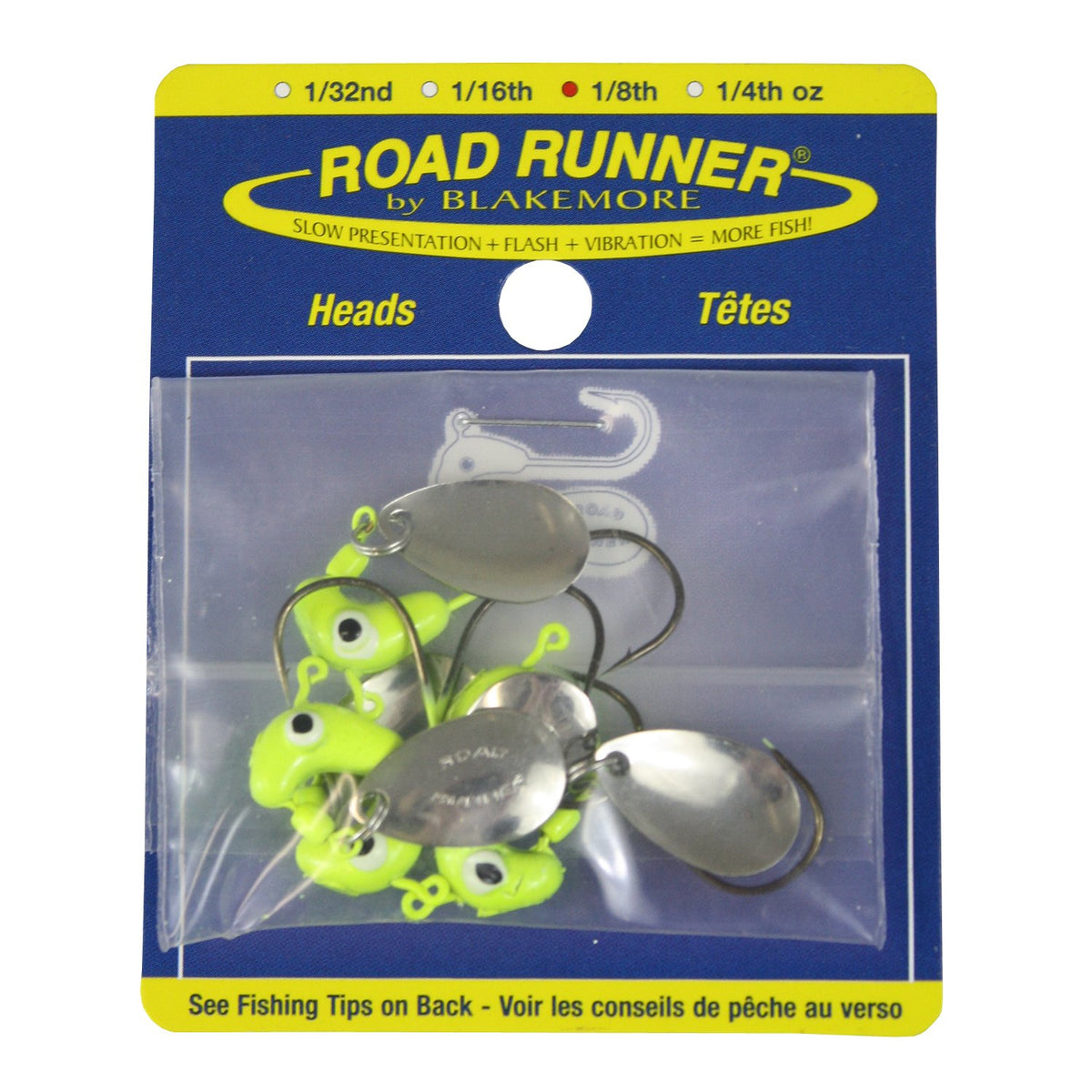 Blakemore Road Runner Bulk Head Hook Chartreuse 1/8-Ounce