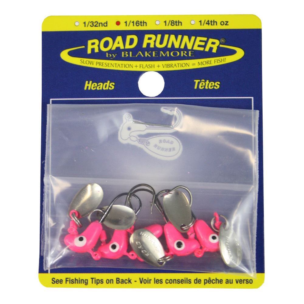 Pink Blakemore Road Runner Bulk Head Hook 1/16 oz with silver blade