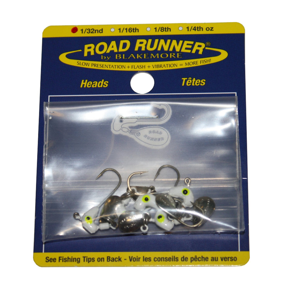 Blakemore Road Runner Bulk Head Hook White 1/8 oz