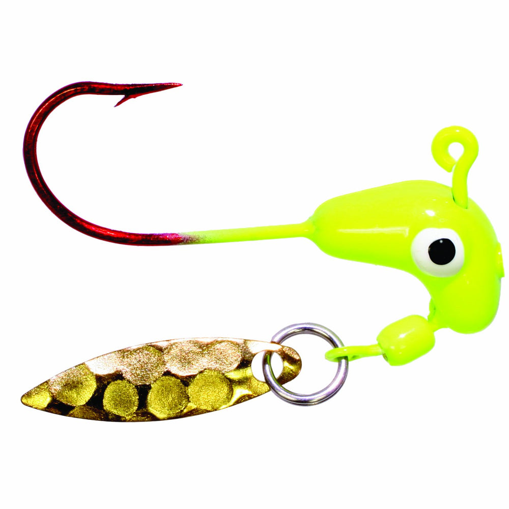Blakemore Pro Series Road Runner Hook-Pack 4 Chartreuse/Red 1/8 oz