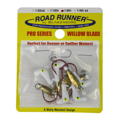Blakemore TTI Fishing Co Road Runner Pro Series Hook-Pack of 5 – White/Red, 1/8-Ounce