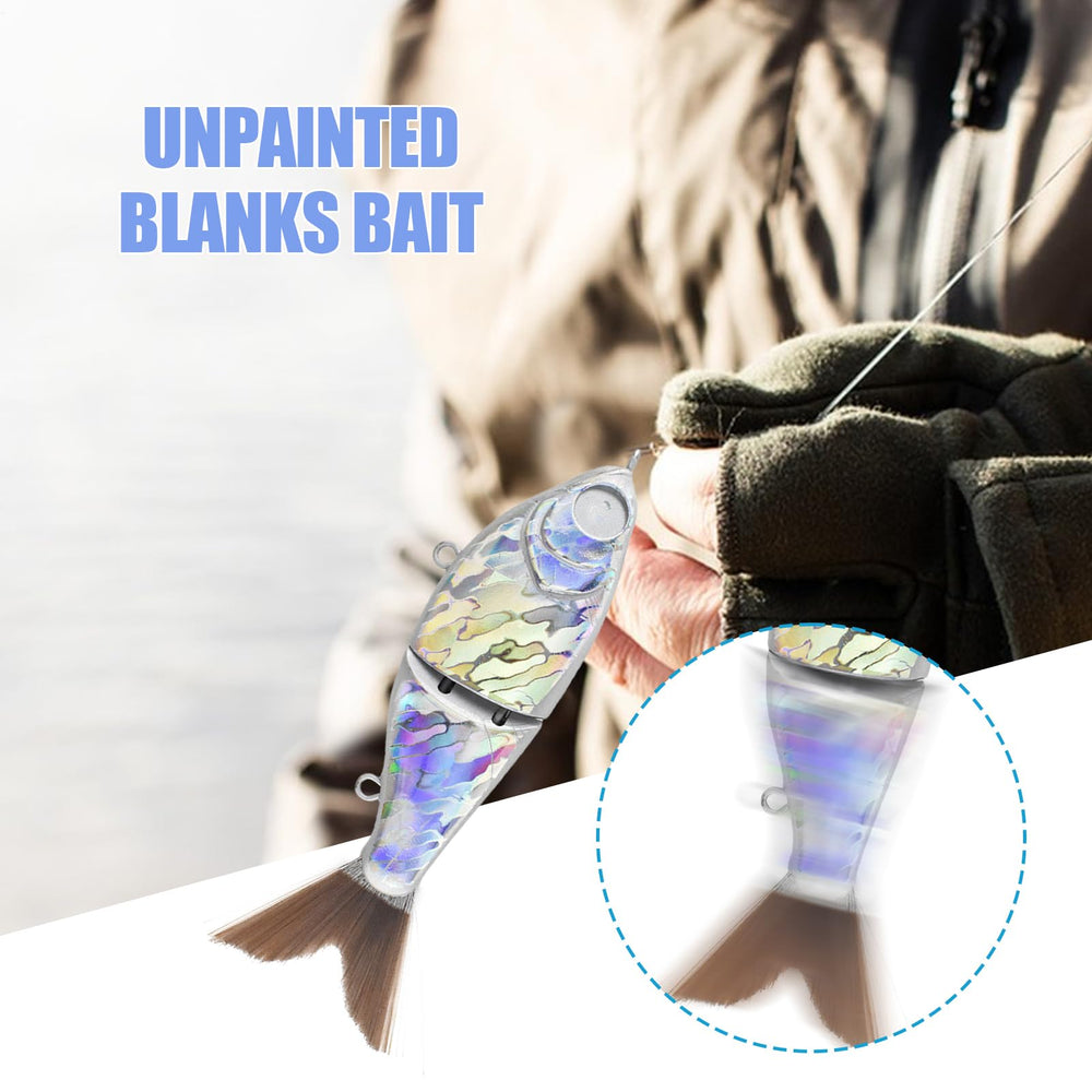 Blank Baits soft tail ABS material close-up showing durable, long-lasting lure for diverse waters