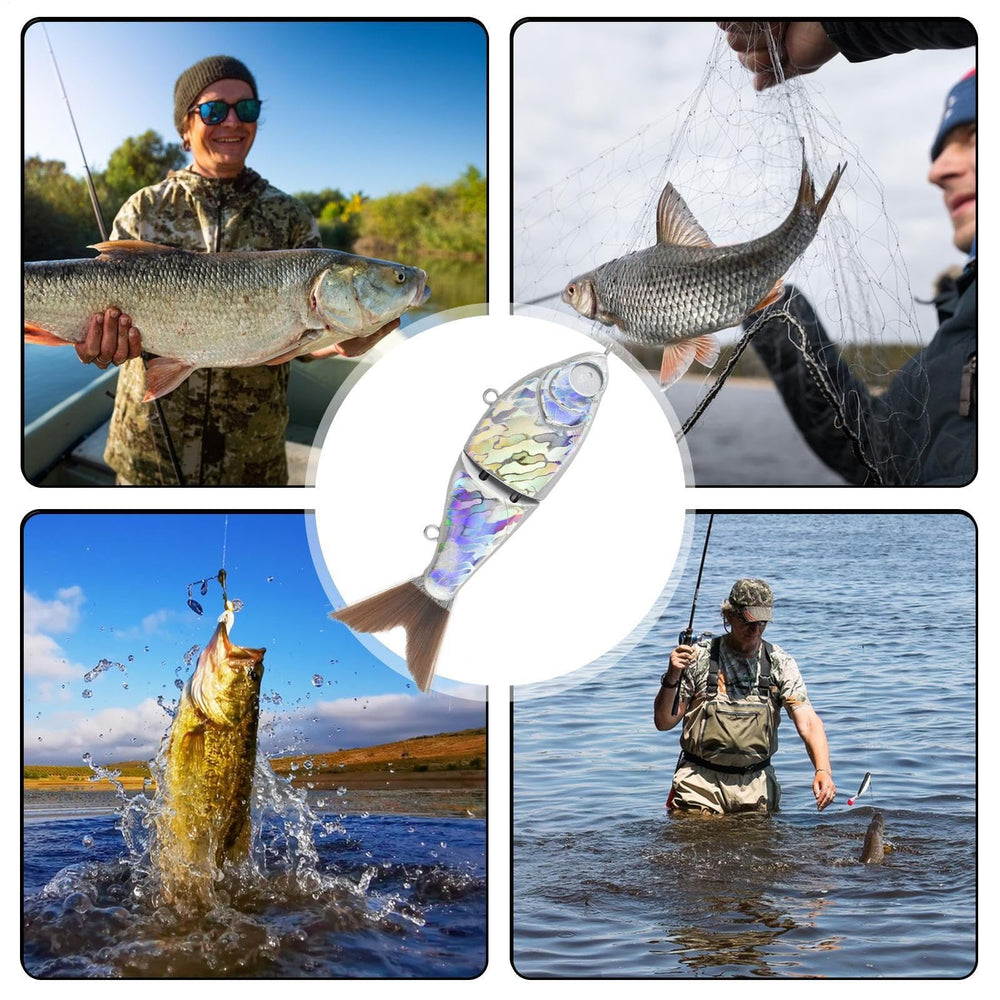 Blank Baits unpainted lure coating close-up revealing vibrant reflections for visibility