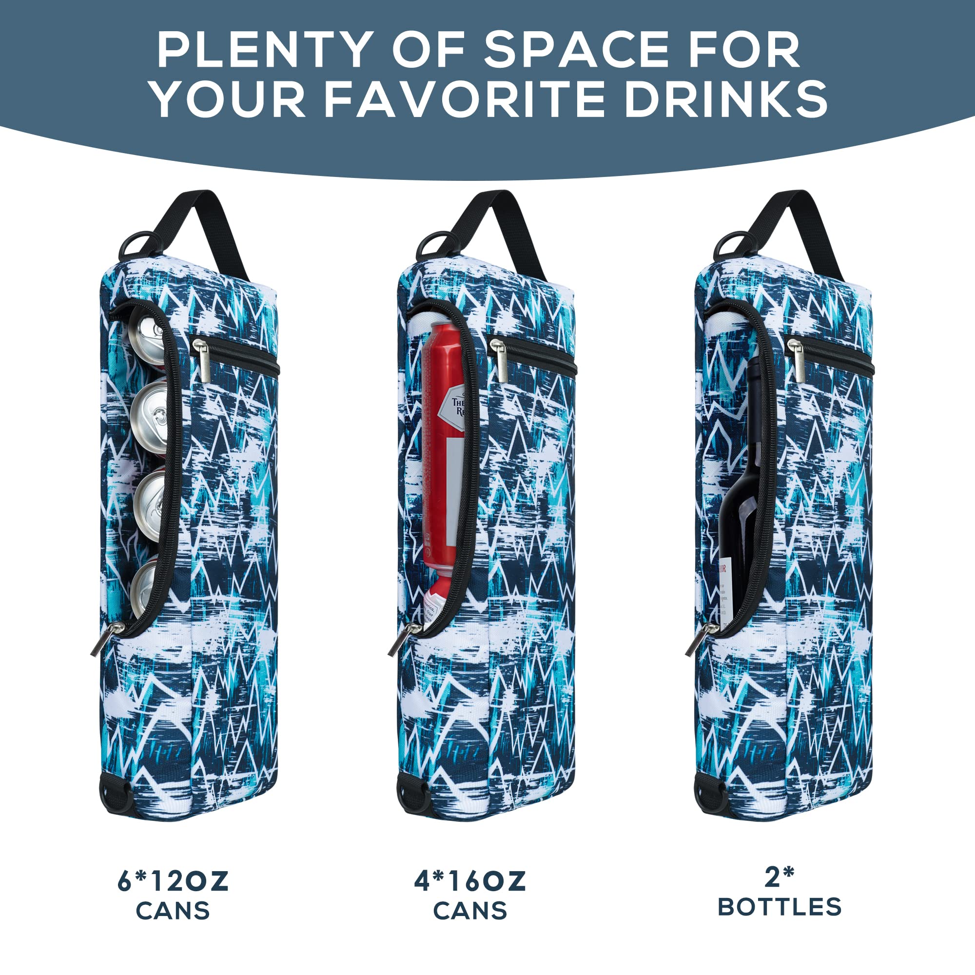 BLantt dual zipper access for easy grab mid round on the cooler