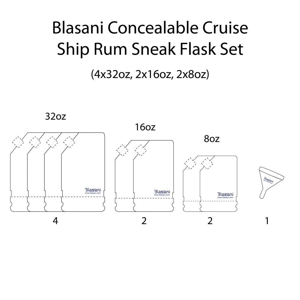 BLASANI Concealable Cruise Pouches leakproof design highlighted for secure events and travel.
