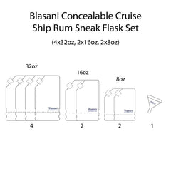 BLASANI Concealable Cruise Pouches leakproof design highlighted for secure events and travel.