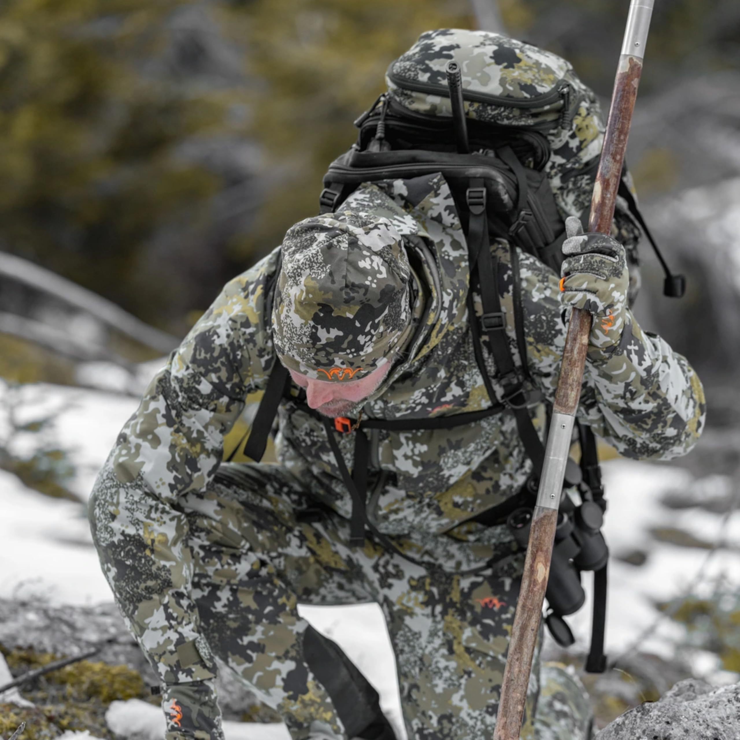 Blaser packable beanie offers camouflage style and warmth on the go.