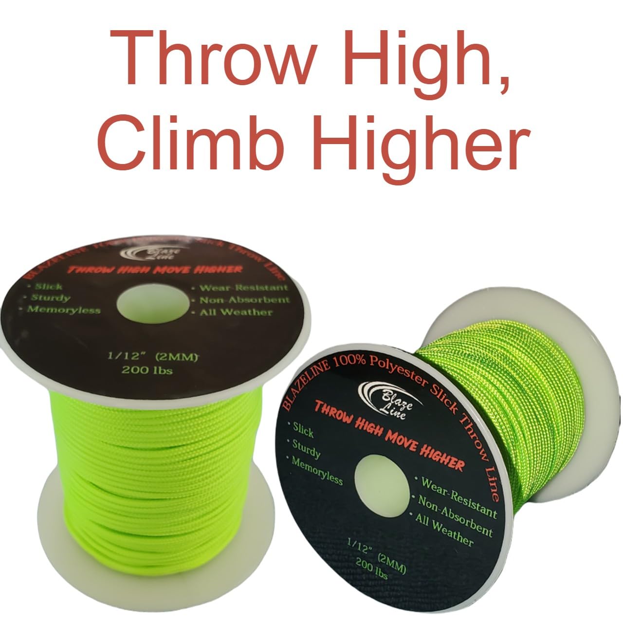 Blaze Line stretches 150 ft for arborist and outdoor setups.