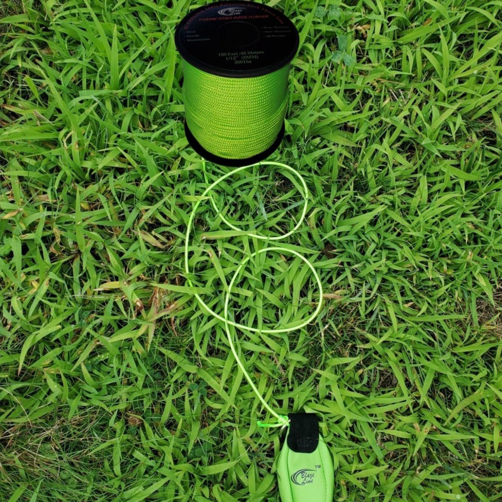 Arborist use with Blaze Line for tree work setups.