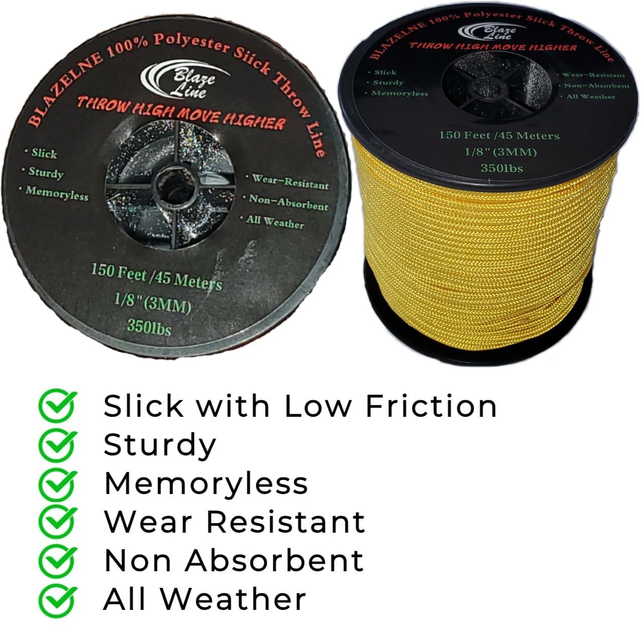 Blaze Line compact spool for easy storage after use