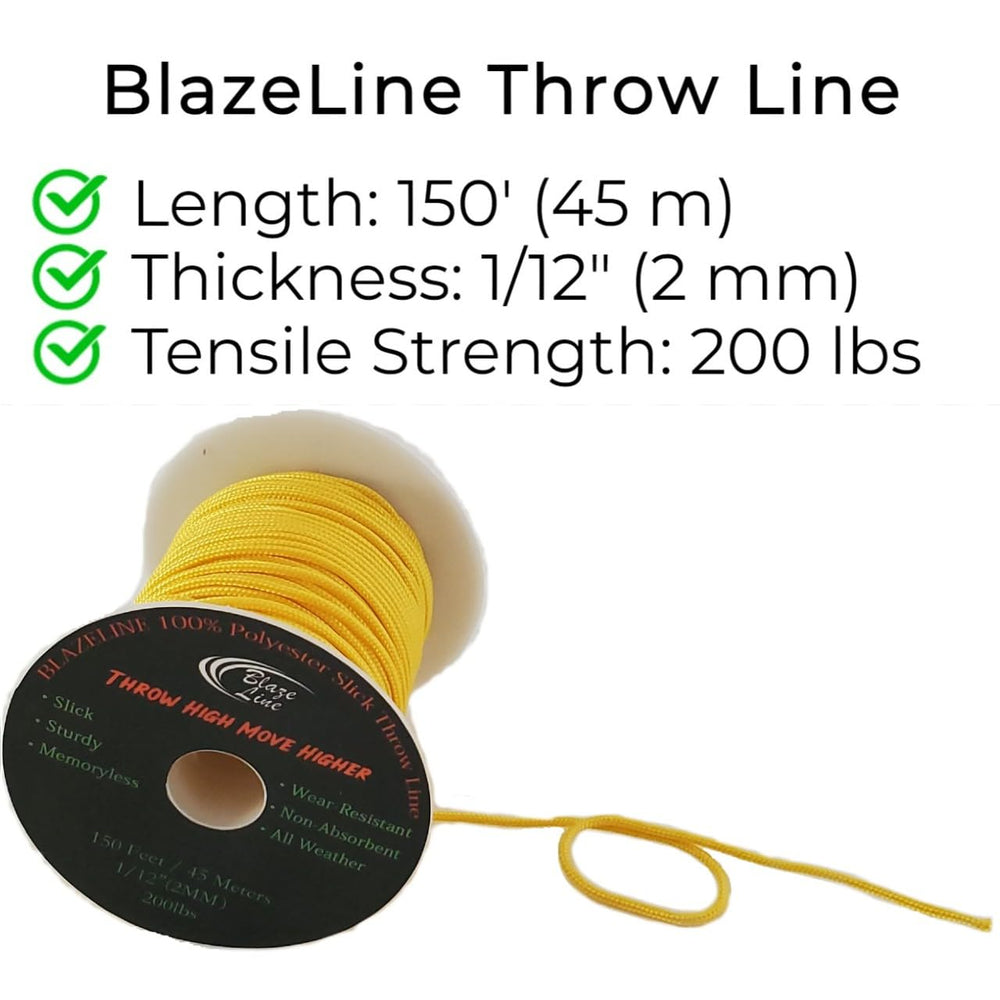High-visibility luminous yellow Blaze Line for better tracking outdoors.
