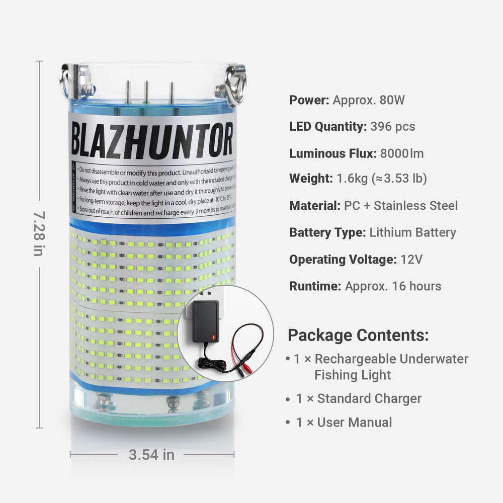 BLAZHUNTOR gel-filled light preventing fog for clear long-duration use