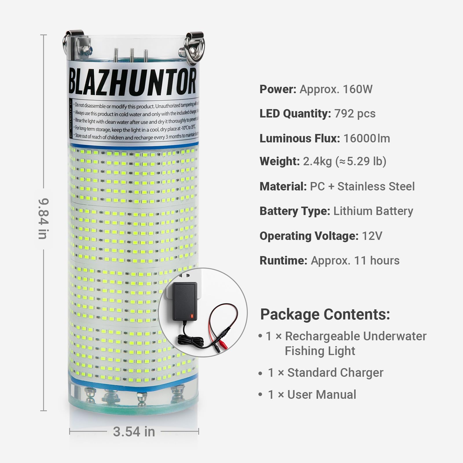 Blazhuntor tough PC shell resists impact during rugged fishing trips.