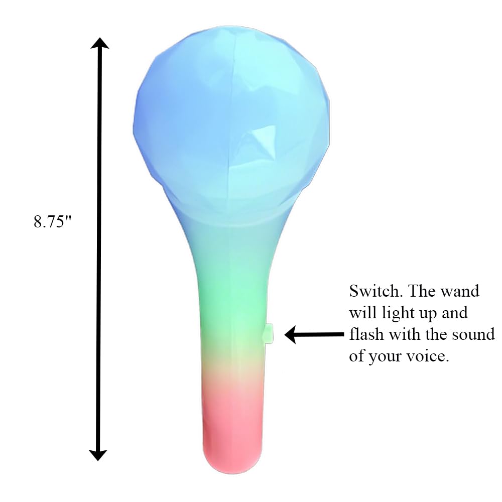 Blinkee handheld microphone measuring 8.75 inches for comfortable karaoke sessions.