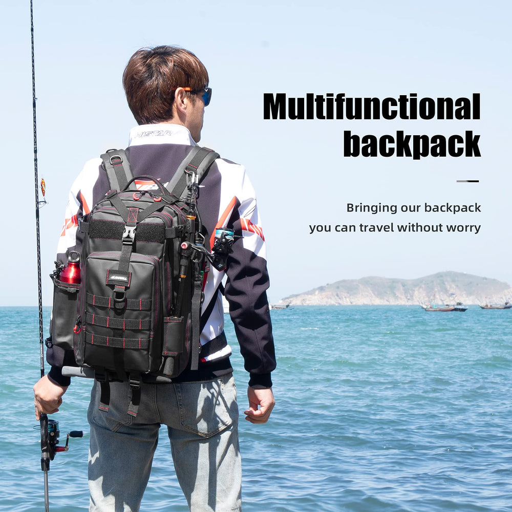 BLISSWILL Fishing Backpack ergonomic shoulder straps reduce fatigue on extended trips.