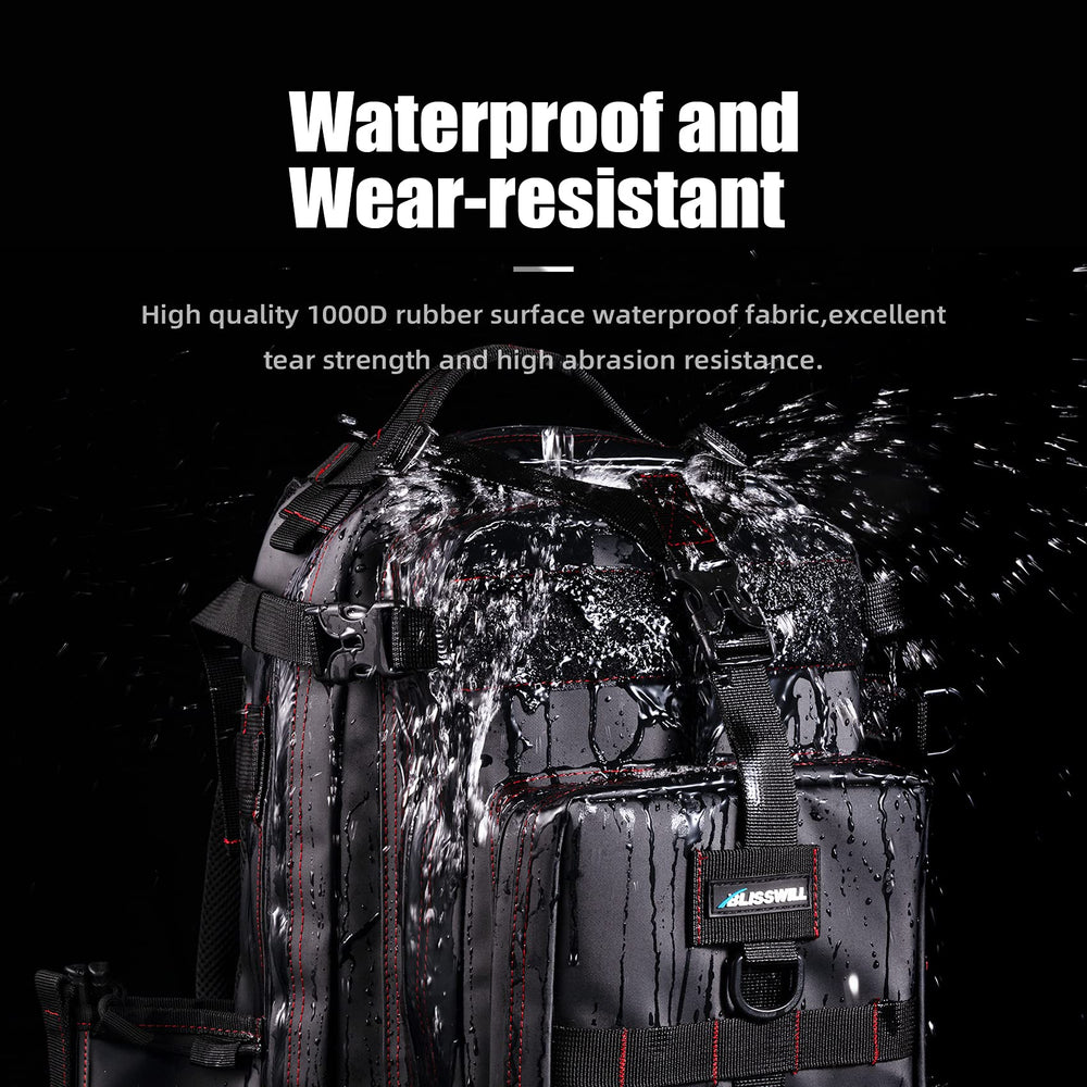 BLISSWILL Fishing Backpack rod holder design enables quick, hands-free casting adventures.