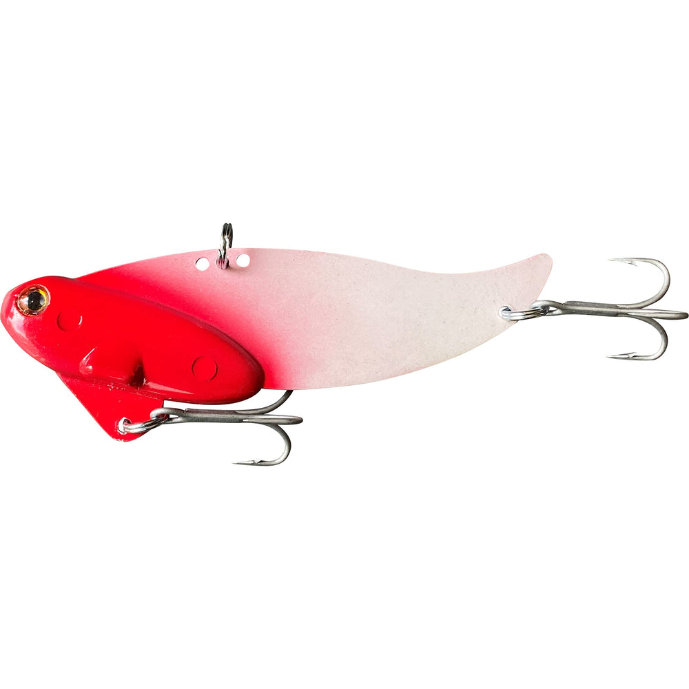 Blitz Lures Blitz Blade blade bait in action attracts predatory fish in freshwater