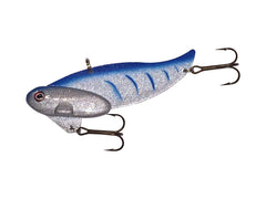 Blitz Lures Blitz Blade Blue Tiger blade bait ready for versatile freshwater and saltwater jigging.