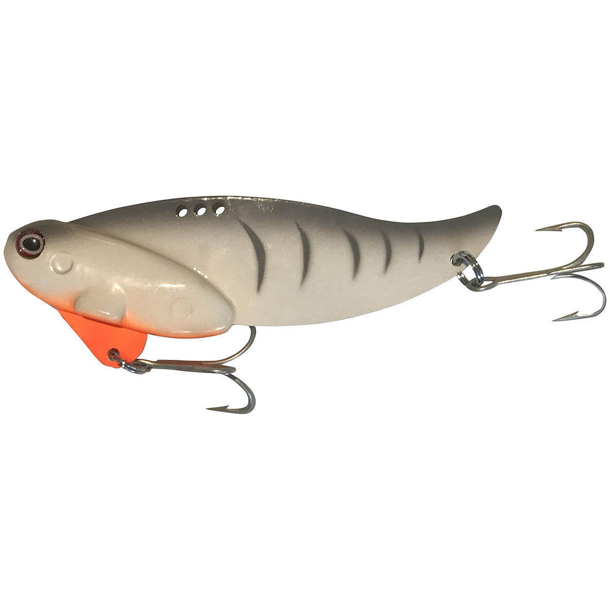 Blitz Lures Blitz Blade Gray Tiger lure ready for versatile freshwater and saltwater fishing