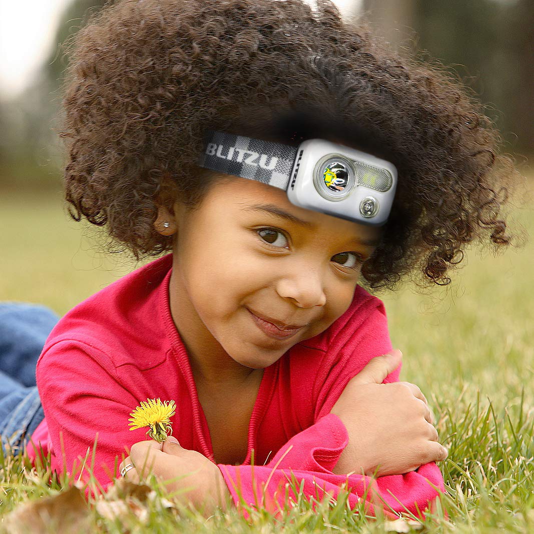 BLITZU headlamp red light mode preserves night vision during camping