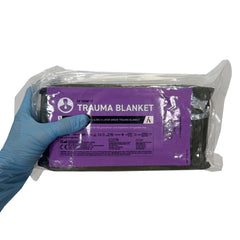 Blizzard Emergency Survival Blanket highlights Reflexcel construction and heat-trapping design.