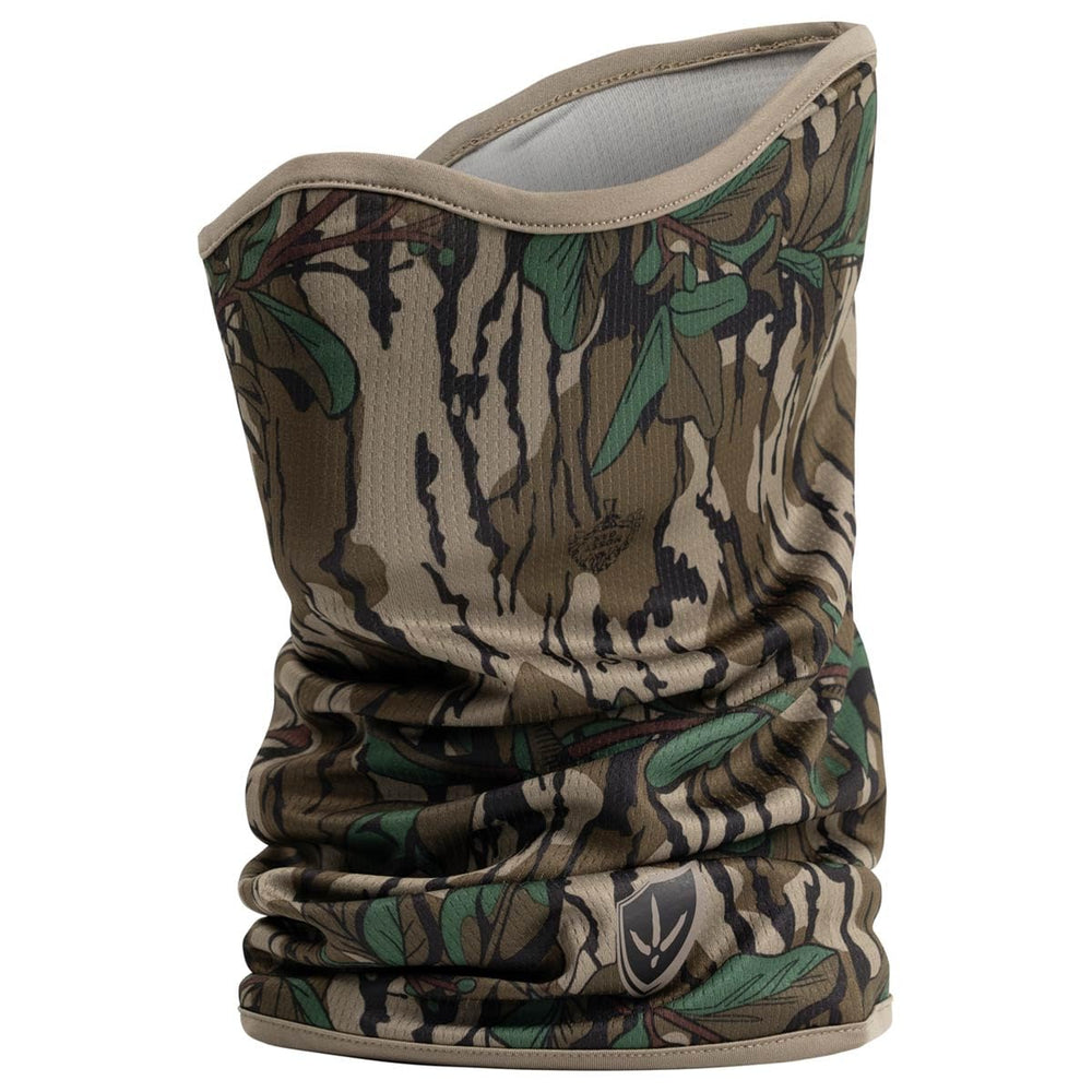 BLOCKER OUTDOORS Finisher mask deer-hunting setup in autumn woods