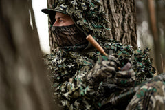 BLOCKER OUTDOORS Finisher mask secure-fit closeup showing stay-put binding