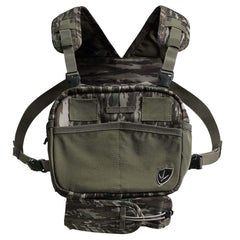 BLOCKER OUTDOORS Finisher chest pack top-loader binocular pocket for fast access.