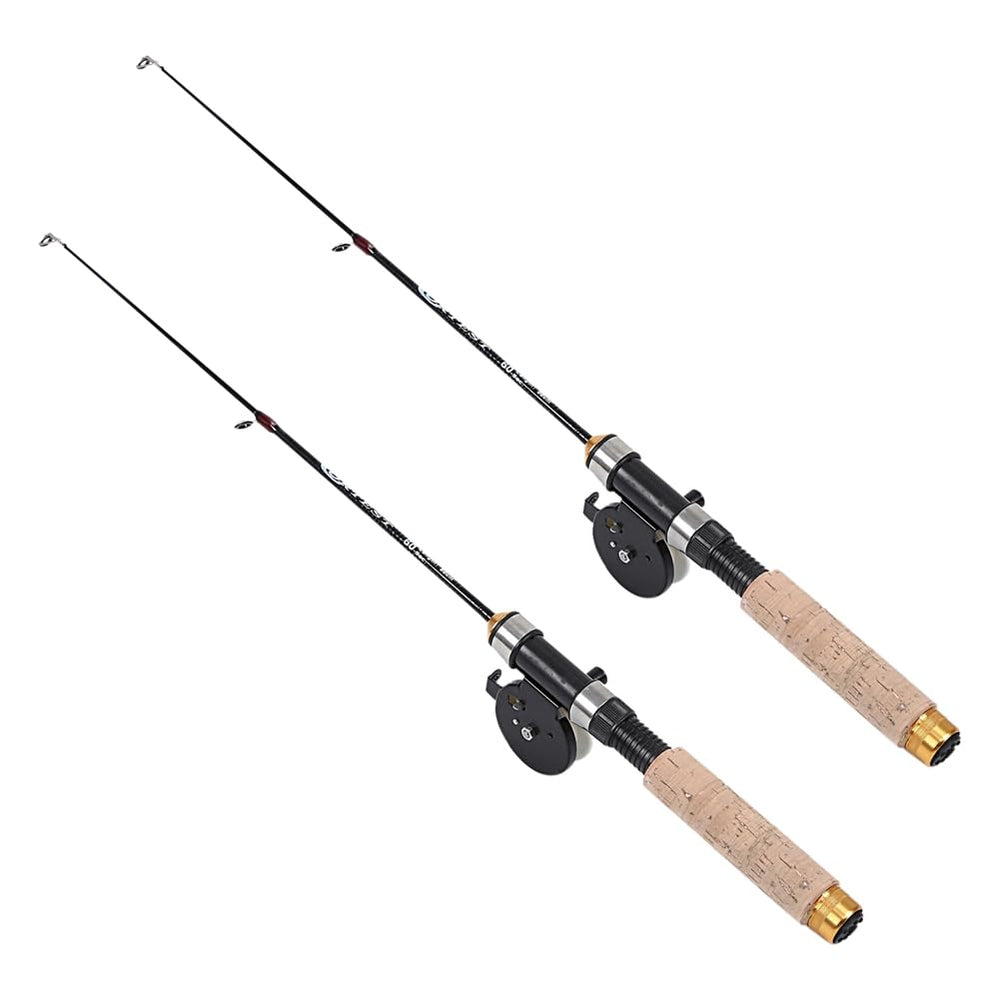 Bloepum 2X Winter Ice Fishing Rod Set for portable use.