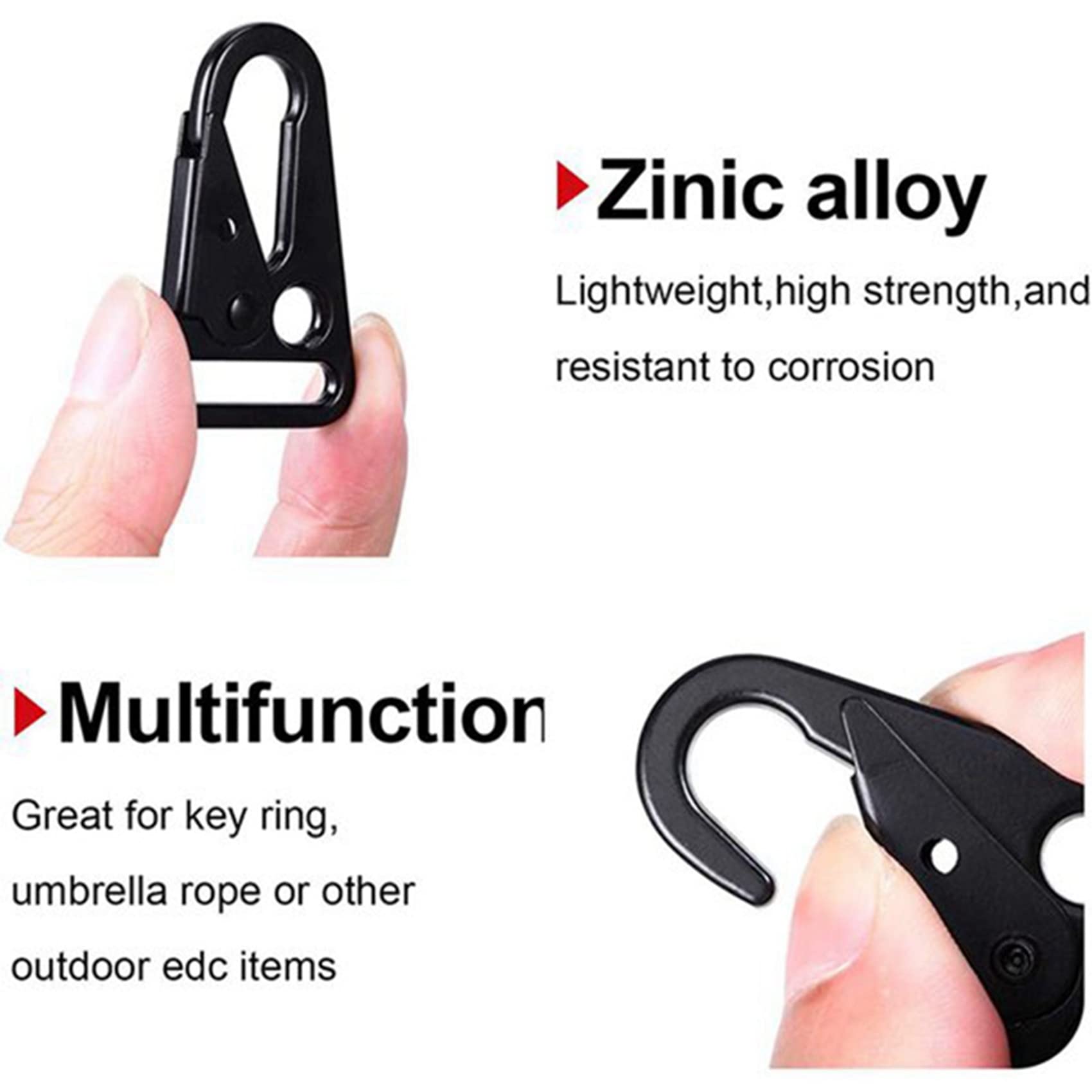 Bloepum flashlight strap clip convenient for on-the-go attachment.