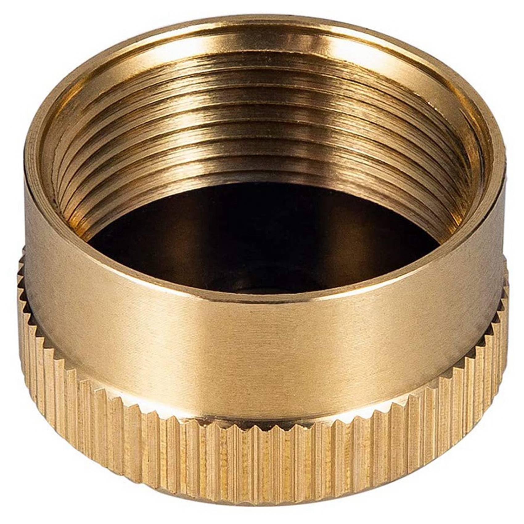 Bloepum gold-toned cap prevents leaks during travel and camping