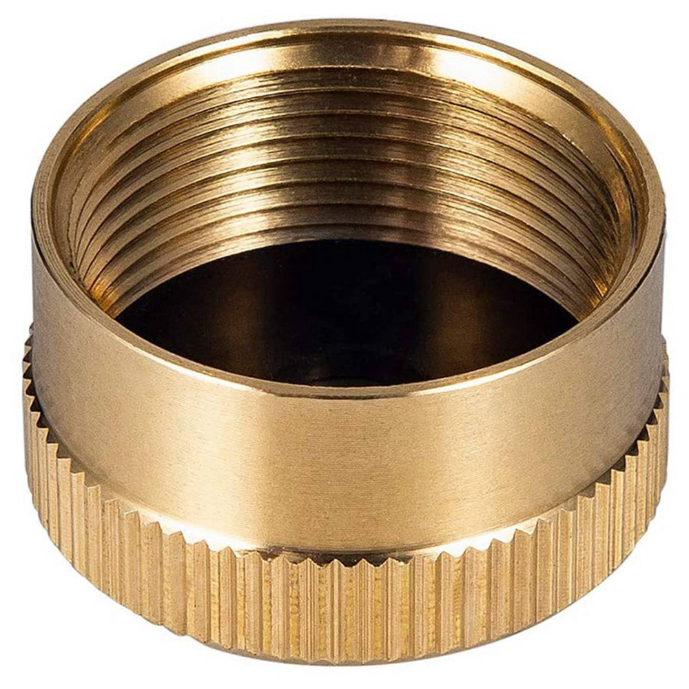 Bloepum gold-toned cap prevents leaks during travel and camping